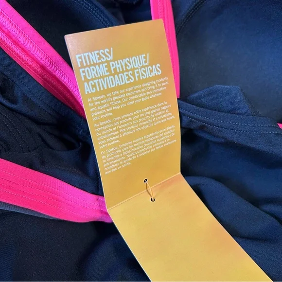 NWT Speedo Swim Top in Party Pink Size 8 - Picture 7 of 7
